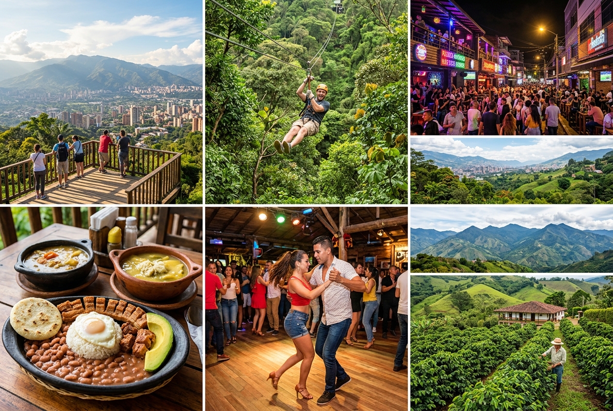 Medellin curated experiences including viewpoints, cuisine, culture, and outdoor excursions